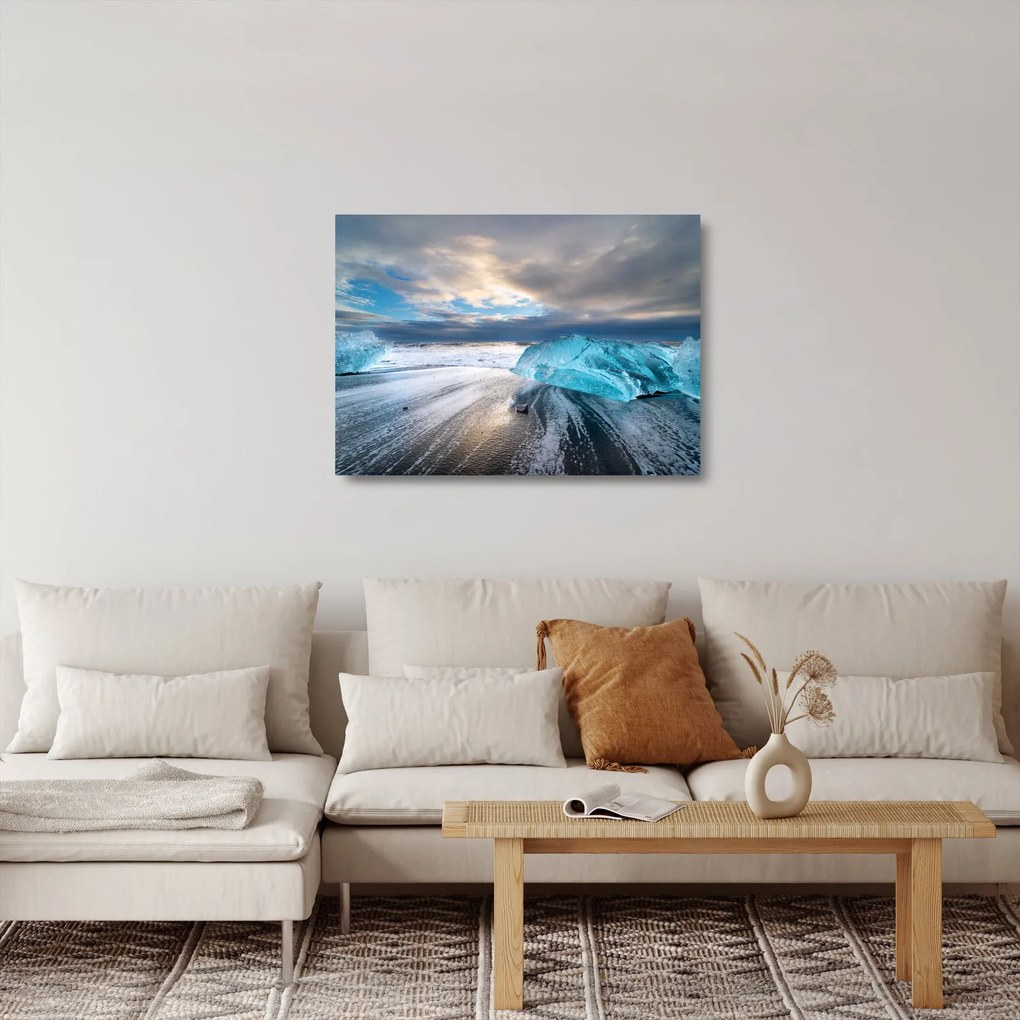 Üveg kép - Diamond Beach (70x50 cm)