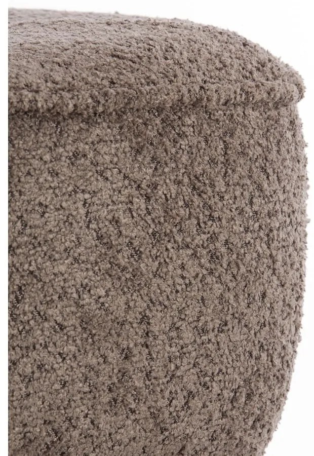 Barna buklé puff Leyla – Light & Living