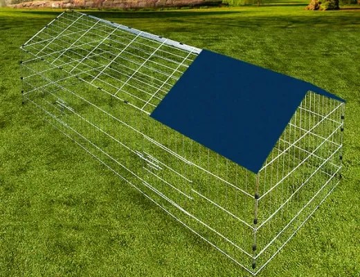 Cadoca® Nyúlkunyhó 180 x 75 cm - kék színű lombkorona