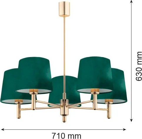 Argon PONTE PLUS 2145 Asztali lámpa 5x15W(Max)/E27 IP20