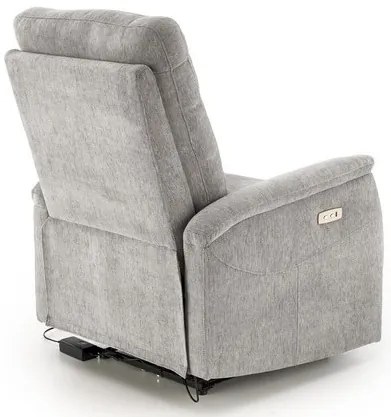 JAMAL elektromos relax fotel szürke