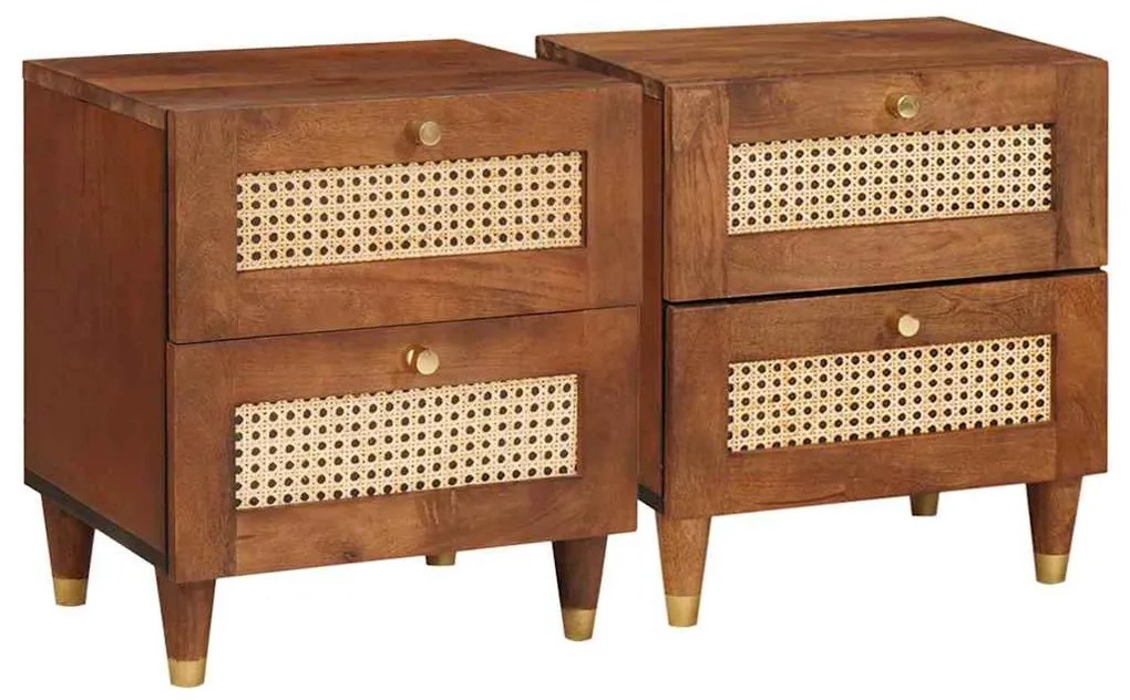 Éjjeliszekrények fiókkal 2 pcs 40 x 33.5 x 46 cm