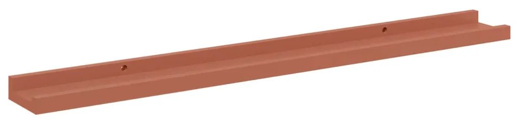 vidaXL Falpolc polcokkal tárolóval 4 pcs Piros 80 x 9 x 3 cm Faanyag