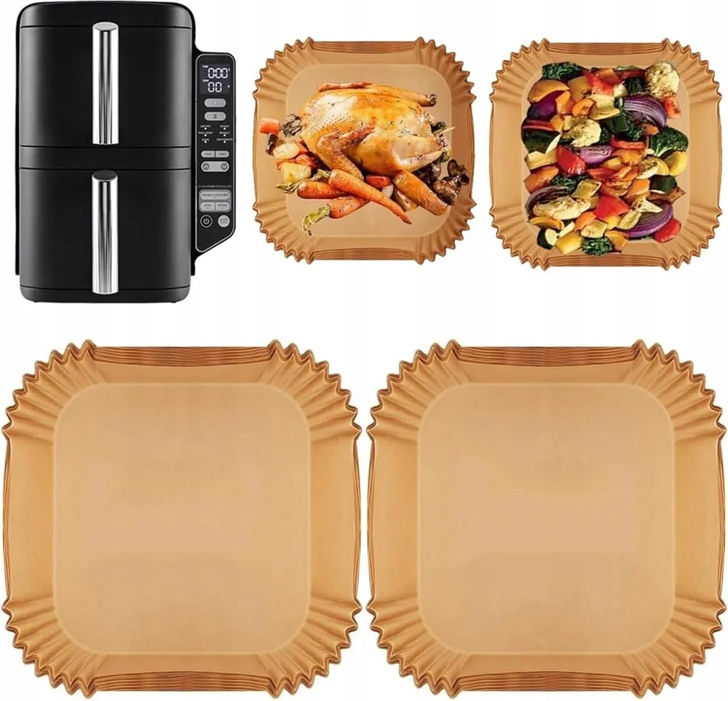 Papírbetét Zsírmentes Olajsütőhöz Air Fryer 300DB
