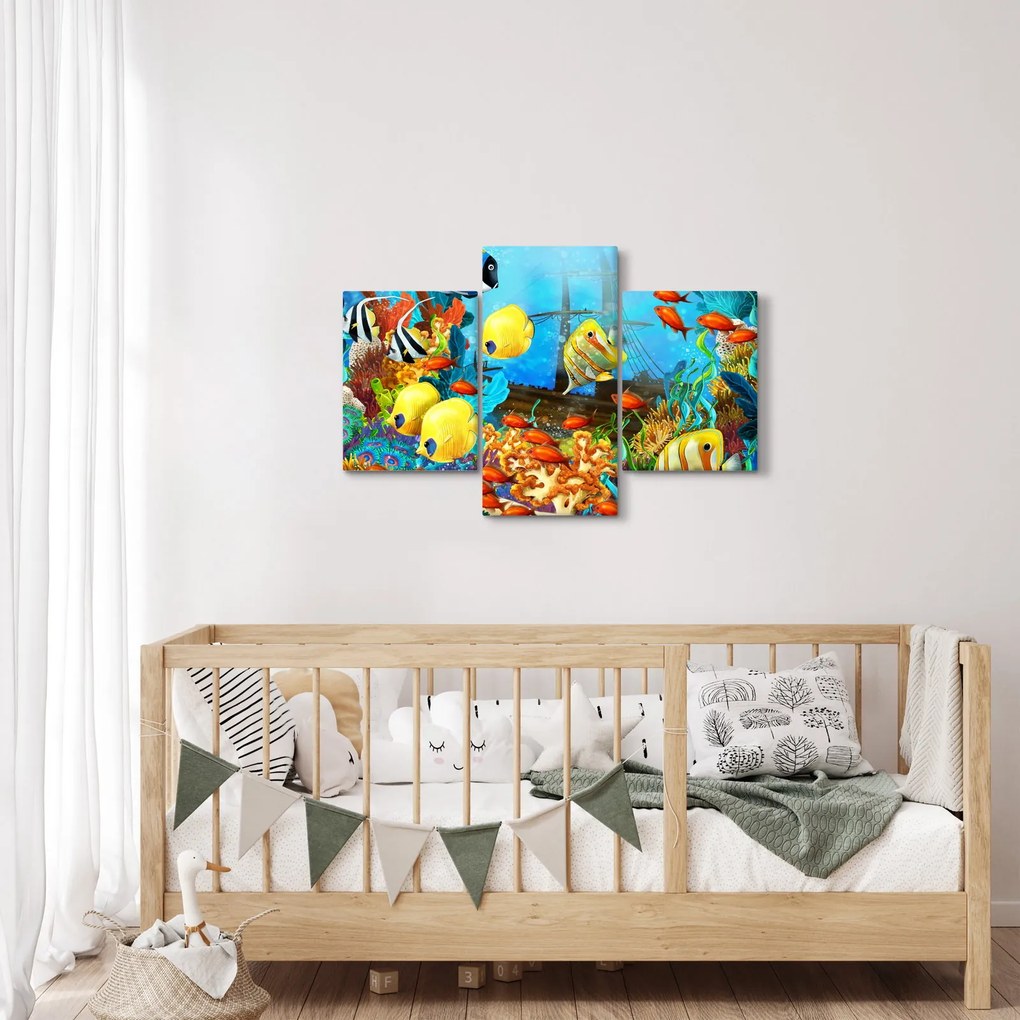 Kép - színes korallzátony (90x60 cm)
