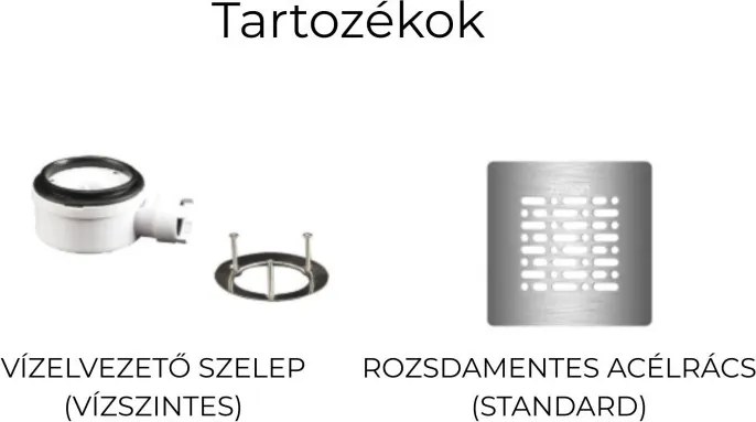 Smart Slate Moka zuhanytálca_90X120