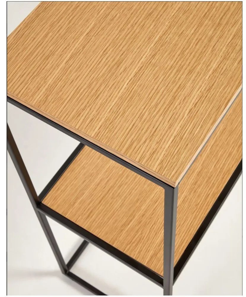 Konzolasztal tölgyfa dekorral 120x30 cm Yona - Kave Home