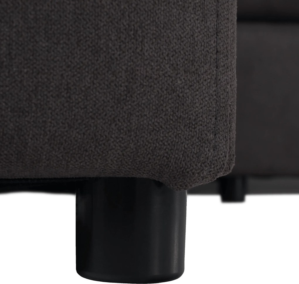 Ülőgarnitúra, szürkésbarna/sárga, szövet, balos, BRATO