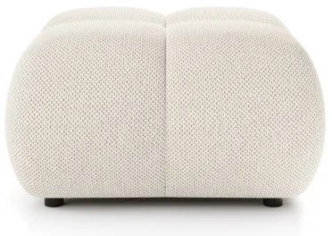 Kárpitozott ALMADA puff 72x72 cm, krémszínű