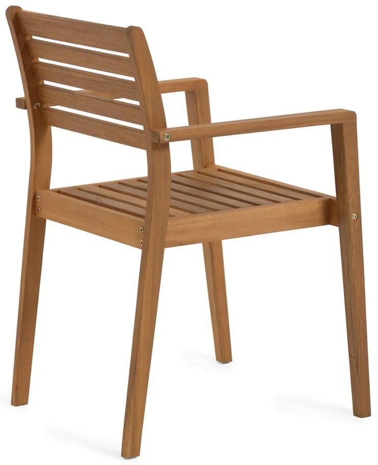 Natúr színű tömörfa kerti szék Hanzel – Kave Home