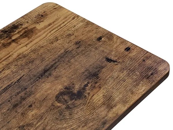 Mozgatható oldalsó asztal ELDUR barna/fekete