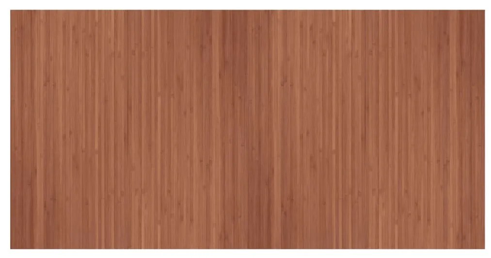 négyszögletű barna bambusz szőnyeg 100 x 200 cm