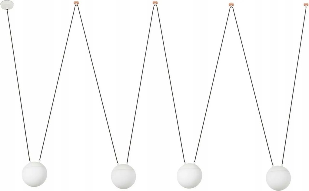 Faro Mine Pc Space függeszték, fehér, 4x E27, 8 m kábelhossz