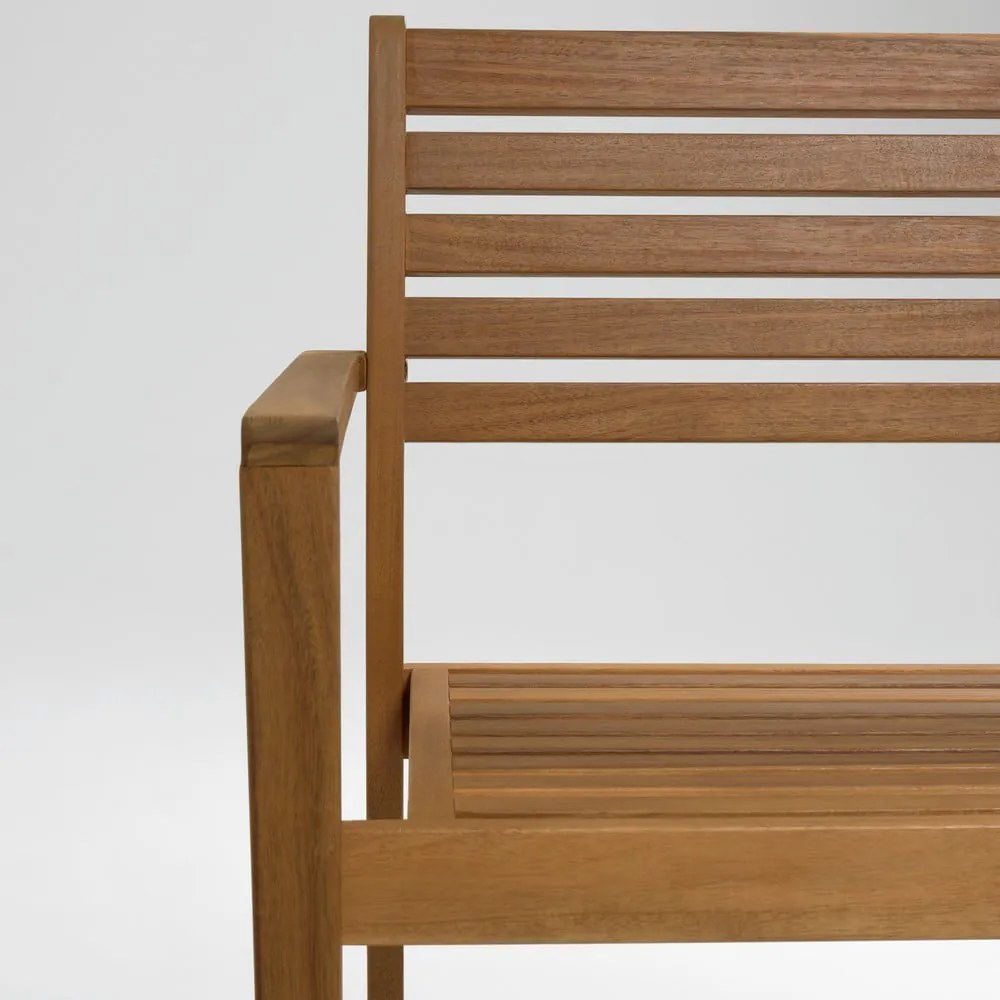 Natúr színű tömörfa kerti szék Hanzel – Kave Home