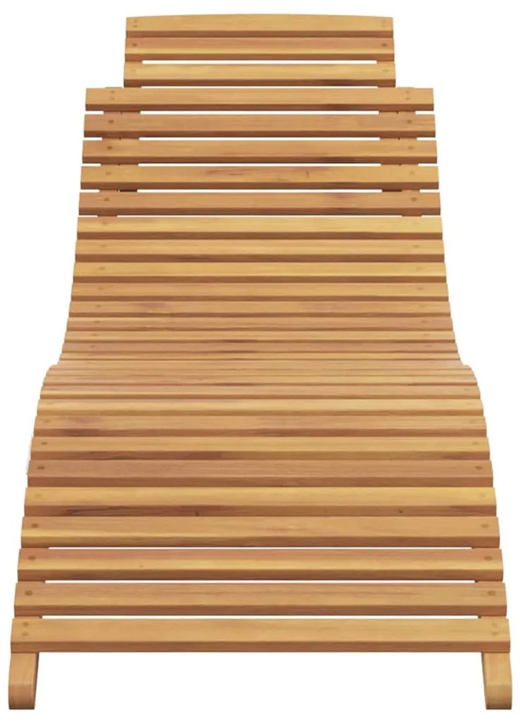 Napozó Barna 184 x 55 x 59 cm Tömör Teakfa