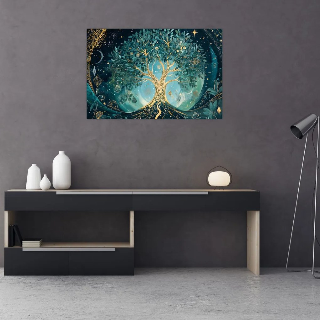 Kép – Életfa az univerzumban (90x60 cm)