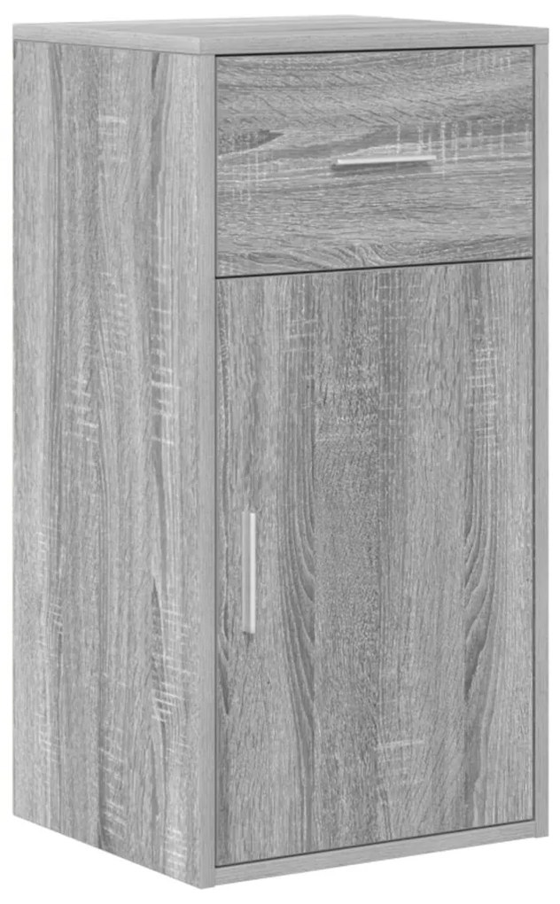 Szürke Sonoma Sarokasztal 102x88x75 cm Műgyanta