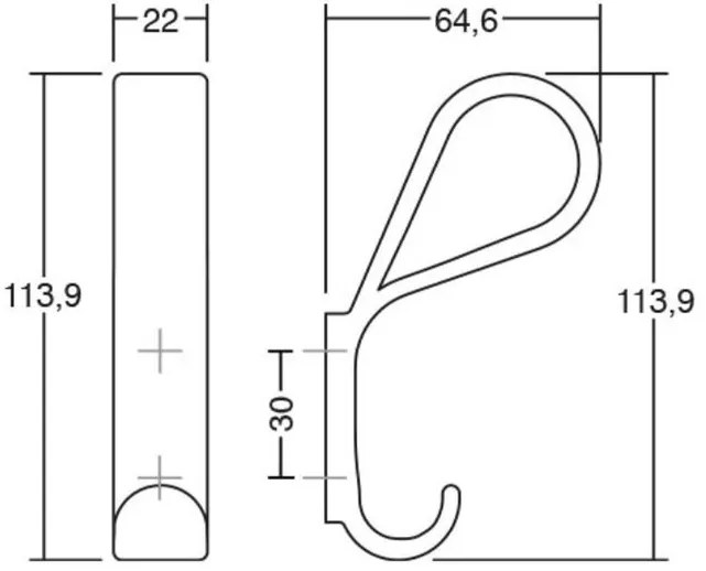 Fogas  Viefe BELT fém, matt fehér EI