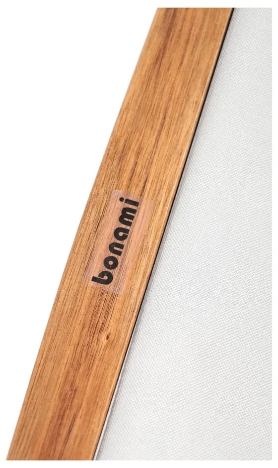 Bézs-sötét natúr színű tömörfa kerti napozóágy Dionysus – Bonami Essentials