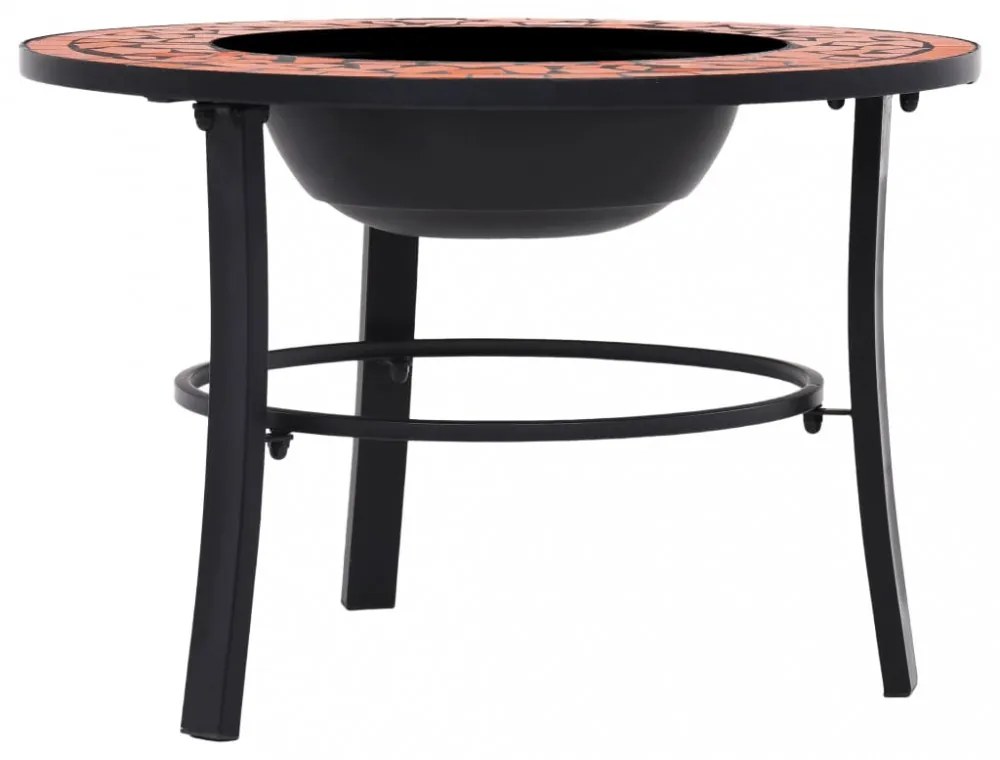 terrakotta kerámia mozaik tűztál 68 cm