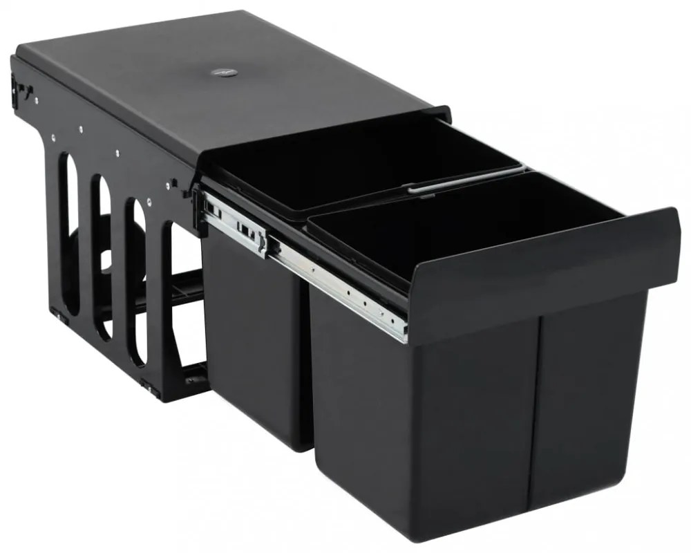 lágyan csukódó kihúzható konyhaszekrény szemeteskuka 36 L