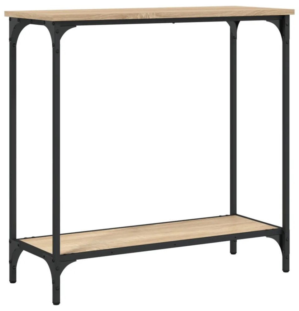 sonoma tölgyfa konzolasztal 75 x 30,5 x 75 cm rétegelt fából