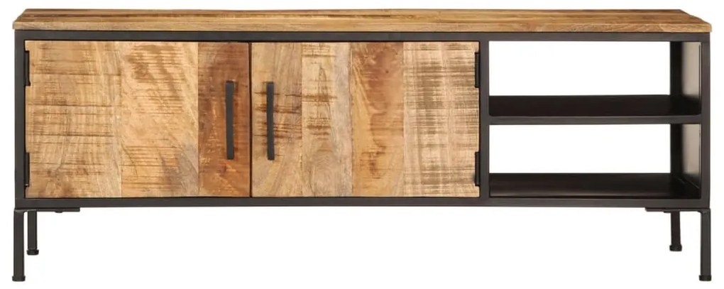 tömör nyers mangófa TV-szekrény 110 x 35 x 40 cm
