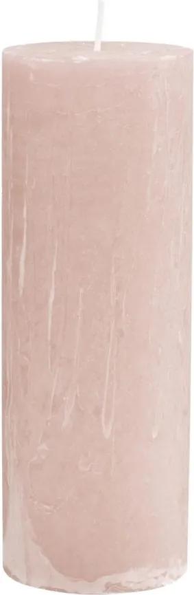 RUSTIC II. gyertya 19cm rózsaszín
