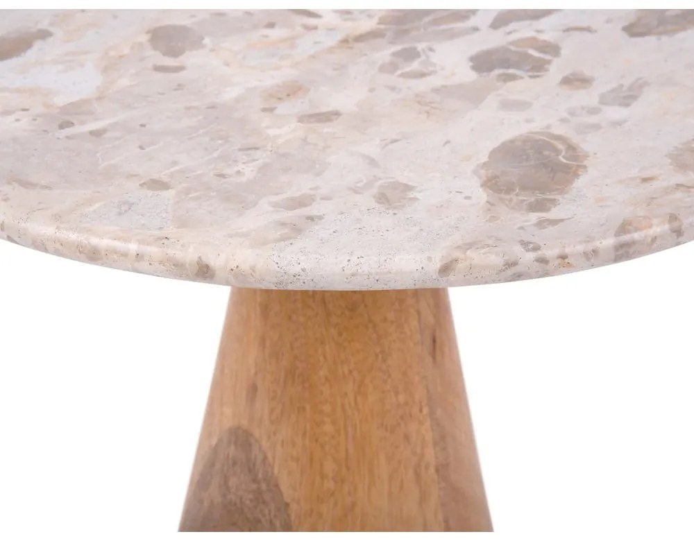 Kerek tárolóasztal márvány dekoros asztallappal ø 50 cm Force – Leitmotiv