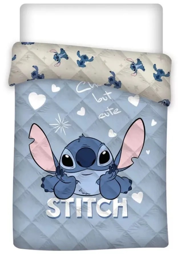 Disney Lilo és Stitch, A csillagkutya Cute steppelt ágytakaró, paplan 140x200cm