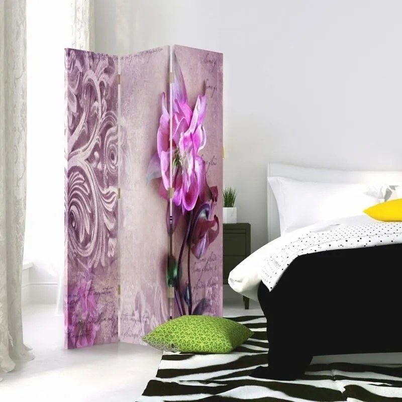 Gario Paraván Orchidea dekoráció Méret: 145 x 170 cm, Kivitelezés: Klasszikus paraván