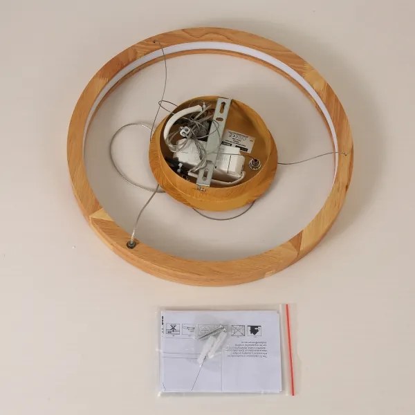 Brilagi - UMEA WOOD LED csillár kábelen LED/30W/230V átmérő 40 cm fa