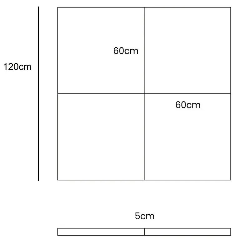 Elefántcsont színű játszószőnyeg 120x120 cm – Meowbaby