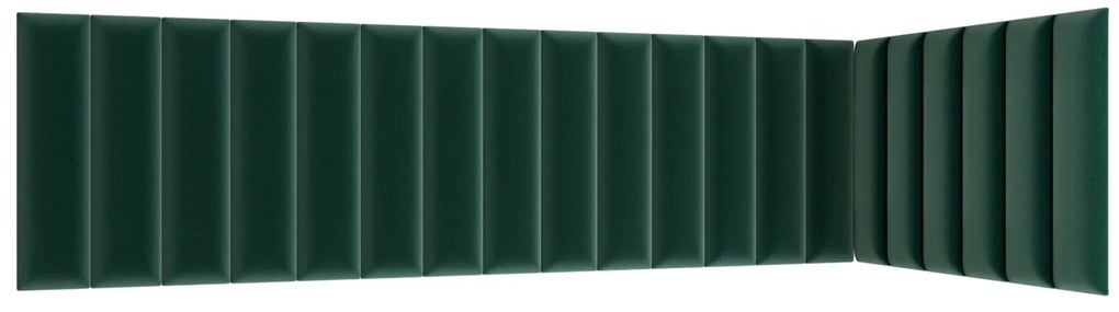 Kárpitozott panel 20 db. Quadra 210x90x60 cm (zöld). 1052007