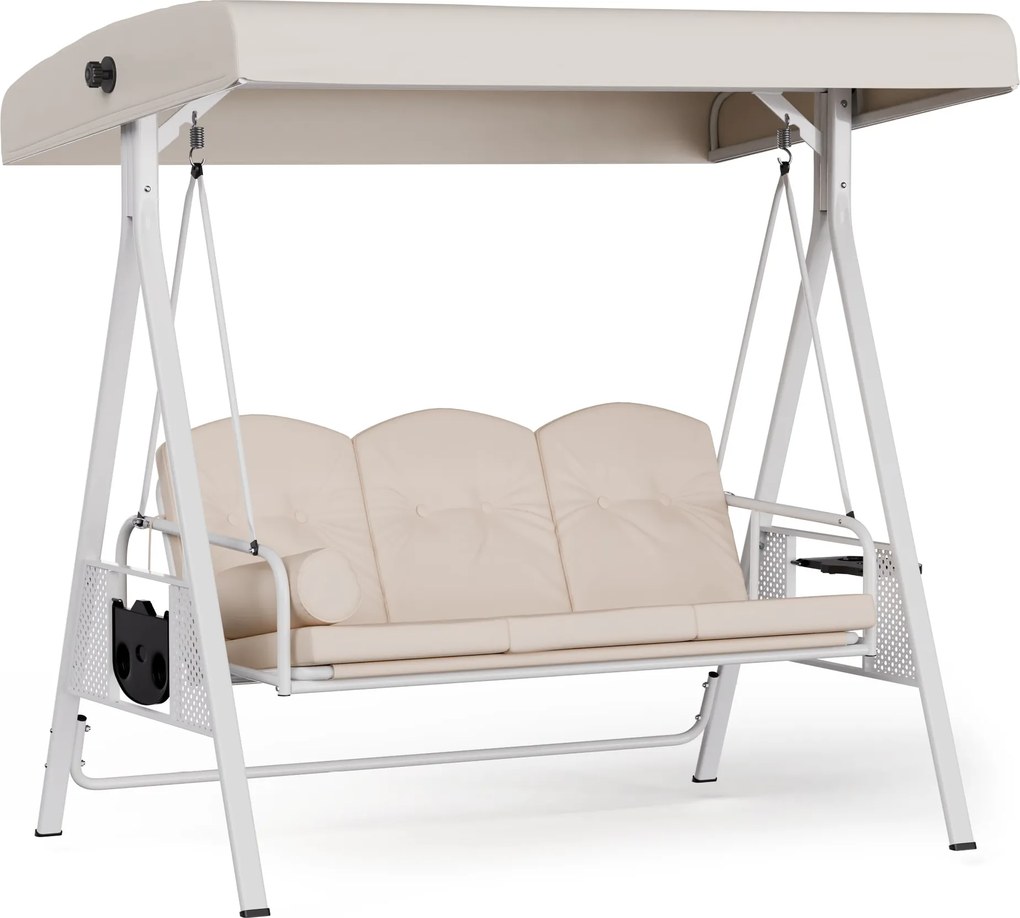 Blumfeldt GranSway hollywoodi hinta 3 üléses egyénileg állítható Porszórt acél Időjárásálló