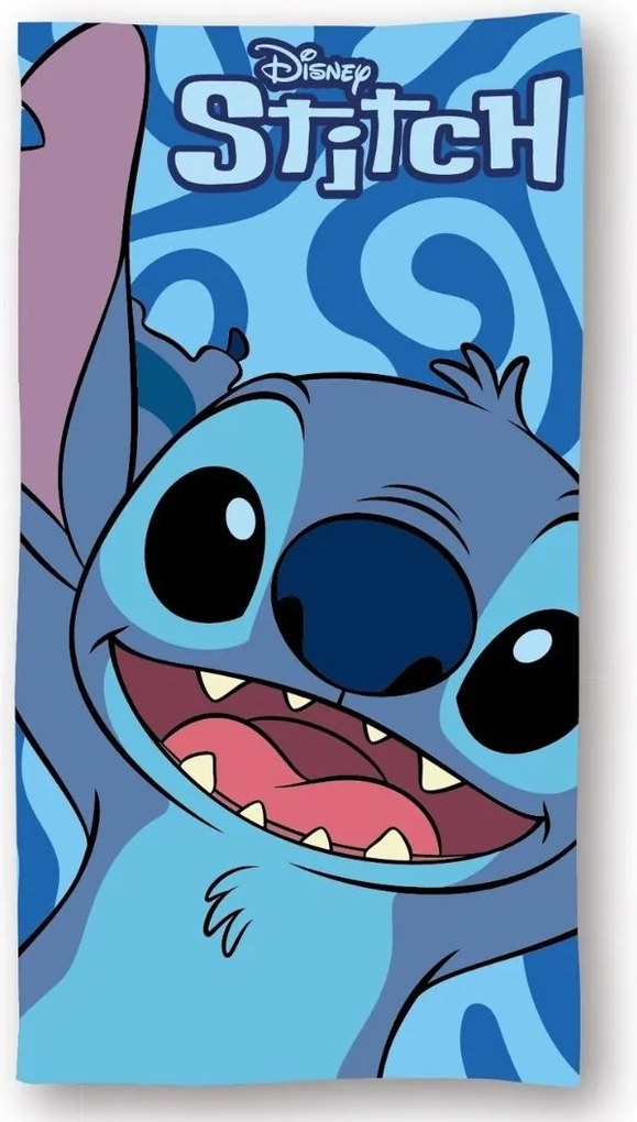 Gyermek törölköző Stitch kék 70X140cm Setino