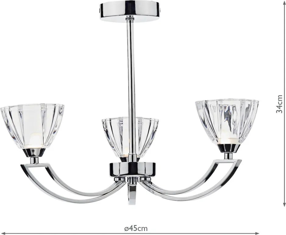 Dar Lighting VITO VIT0350 Csillár 3x40W/G9 IP20