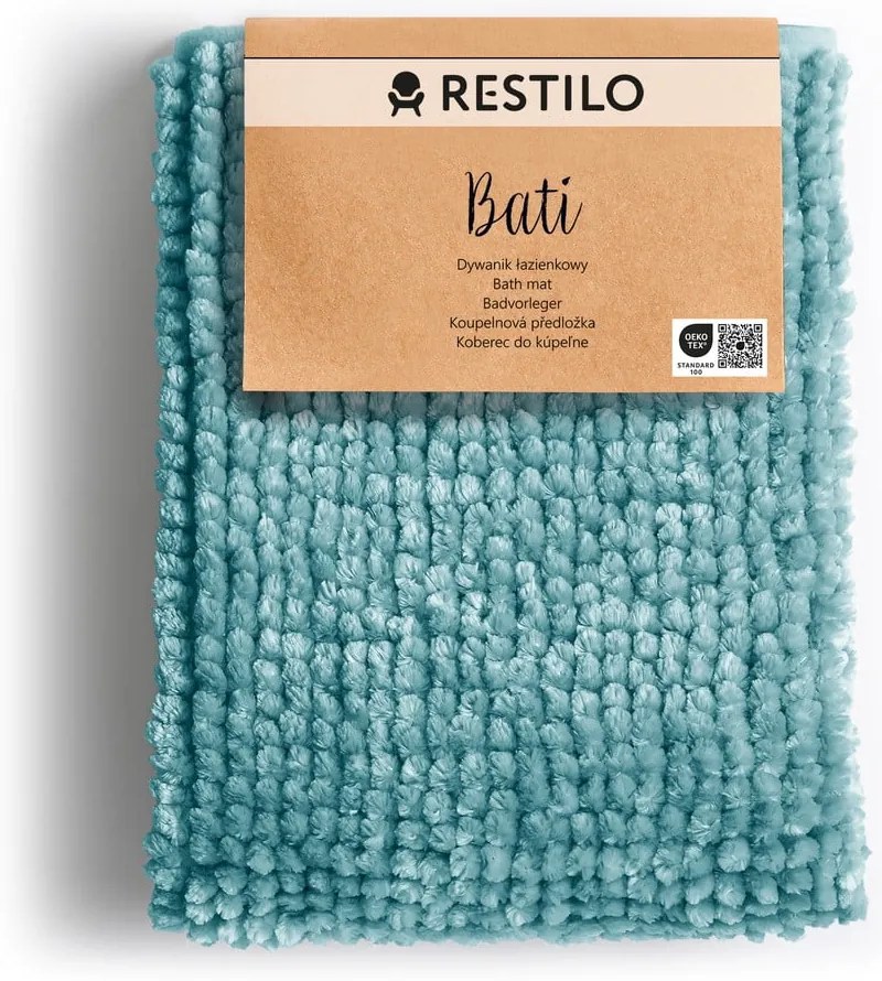 Türkiz fürdőszobai kilépő 70x120 cm Bati – Restilo