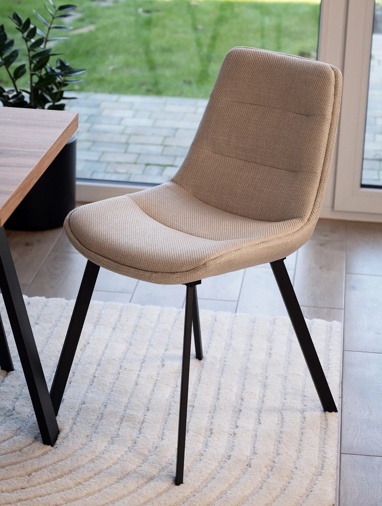 MAZZONI EXPORT IDA Beige (Basel 24 szövet) - MODERN KÁRPITOZOTT SZÉK LOFT NAPPALIBA/ÉTKEZŐBE