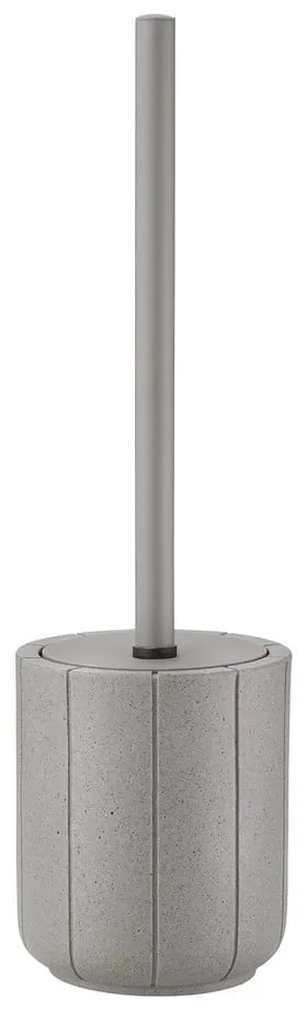 Világosszürke poligyanta WC-kefe Kua – Blomus