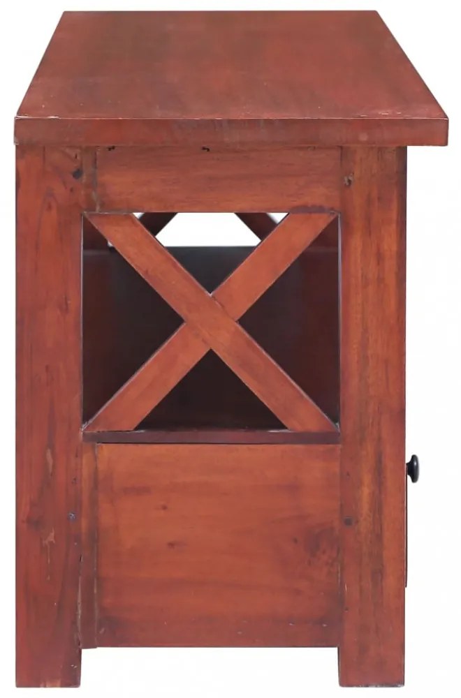 tömör mahagóni TV-szekrény 115 x 30 x 40 cm