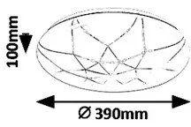Rabalux 5540-LED Fényerőszabályozható mennyezeti lámpa DAMIEN LED/24W/230V Wi-Fi + távirányító