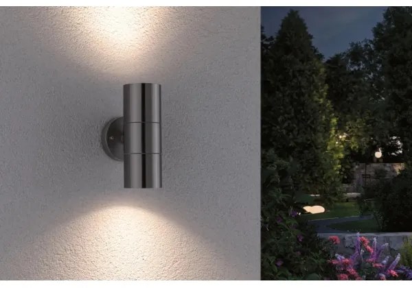 Paulmann 94331 - 2xGU10/10W IP44 Kültéri fali lámpa FLAME 230V