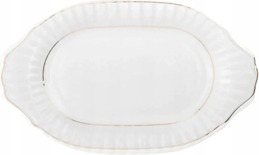 Ovális tál 28 cm Iwona Arany vonal Chodzież