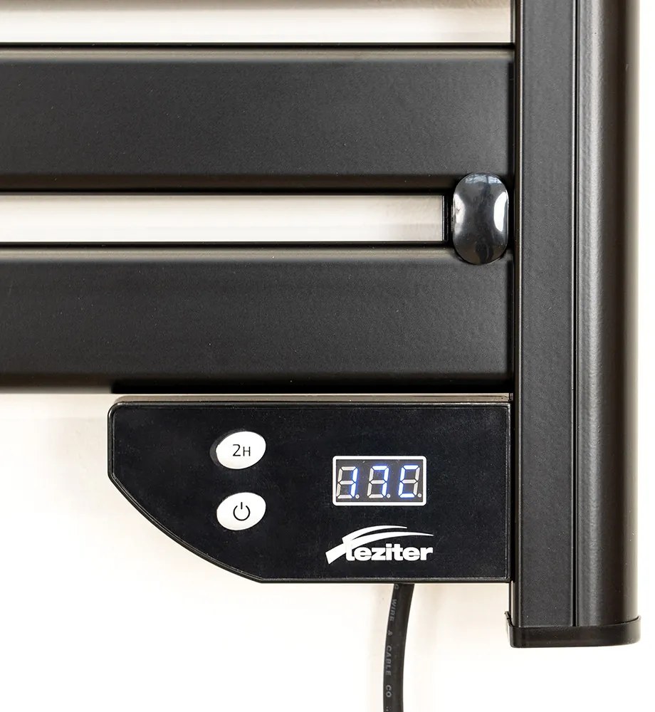 Elektromos törölközőszárító radiátor 500W fekete