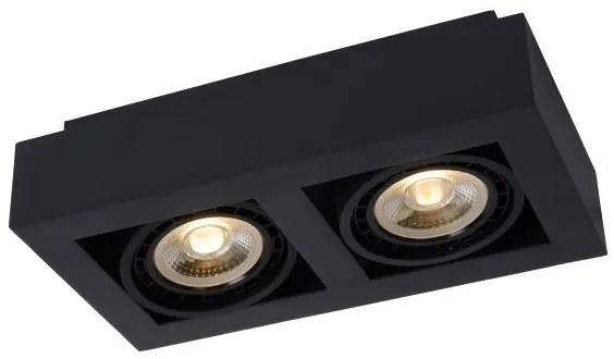 Lucide 09120/24/30 – LED Dimmelhető Spotlámpa ZEFIX 2×GU10/12W/230V Fekete