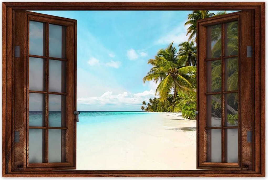 Poszterek 90x60 Trópusok Tájkép Pálmafák