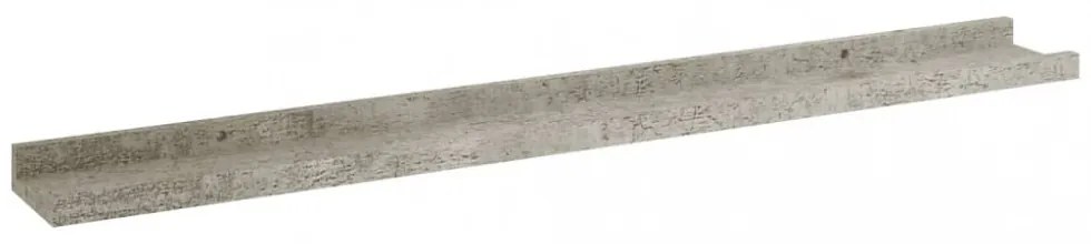 2 db betonszürke fali polc 80 x 9 x 3 cm