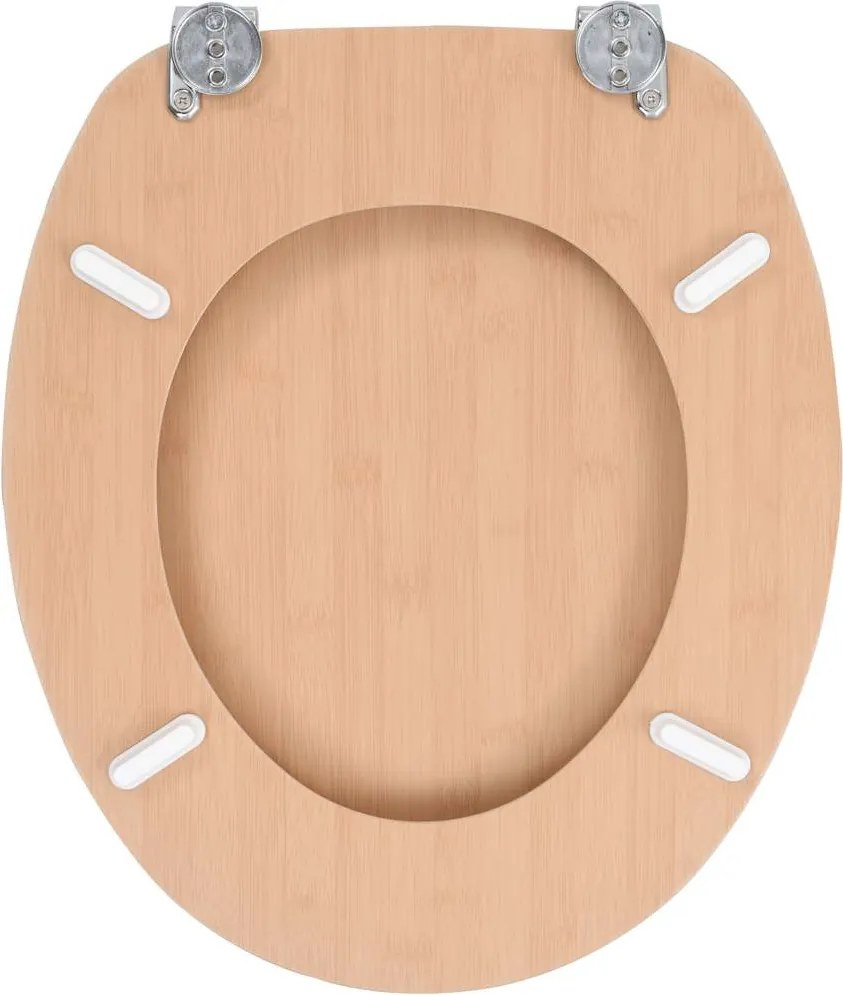 2 db bambuszmintás MDF WC-ülőke