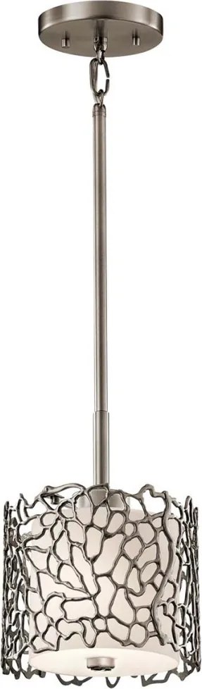 ELSTEAD KLSILVERCORALMP SILVER CORAL Ernyős Függesztett Lámpa Ezüst E27 IP20